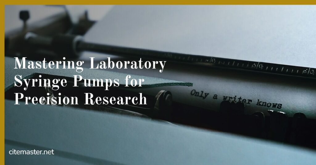 Mastering Laboratory Syringe Pumps for Precision Research